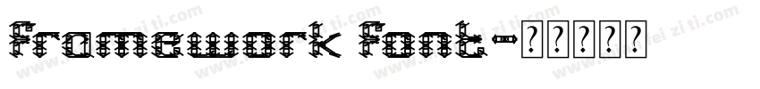 framework font字体转换